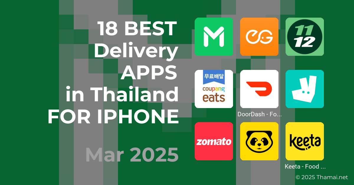 18 Best Delivery Apps in Thailand for iPhone
